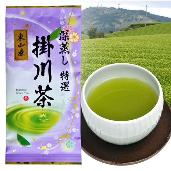 2026年度産 東山産特撰掛川茶80g 静岡茶 高級茶 深蒸し茶 深蒸し掛川